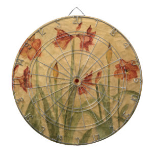 Rij van Red Amaryllis Dartbord
