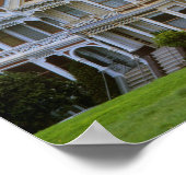 Rij van Victoriaans huizen Poster (Hoek)