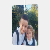 Rij Veilig Mama paarse foto auto ornament (Voorkant links)