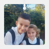 Rij Veilig Mama paarse foto auto ornament (Voorkant)