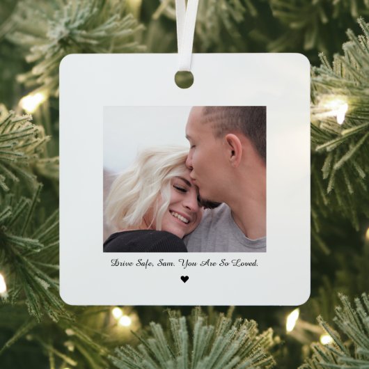 Rij Veilig Minimal Photo Car Ornament (Insitu)