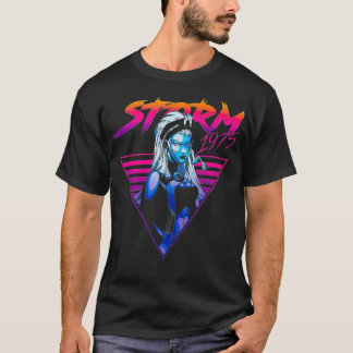 Rij X-Mannen Storm 80's Retro driehoekgradiënt Ta T-shirt