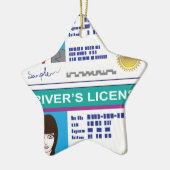 Rijbewijs Keramisch Ornament (Links)