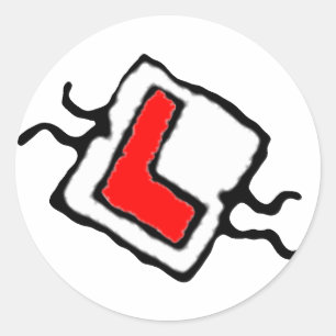 rijbewijs ronde sticker