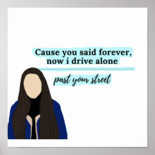 rijbewijs van olivia rodrigo poster