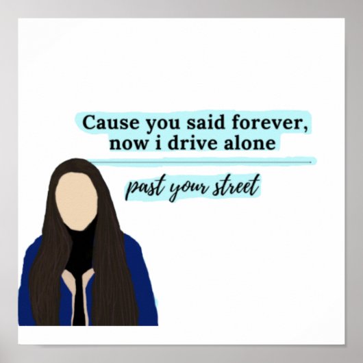 rijbewijs van olivia rodrigo poster (Voorkant)