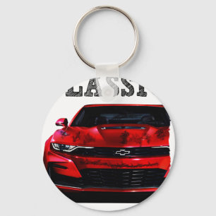 rijd de klassieke Chevrolet Camaro Sleutelhanger