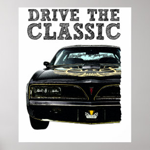 rijd de klassieke-pontiac firebird poster