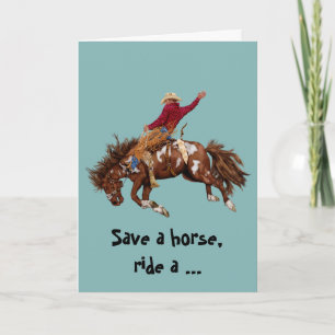 Rijd een Cowboy Kaart