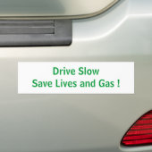 Rijd Langzaam Bumpersticker (Op auto)