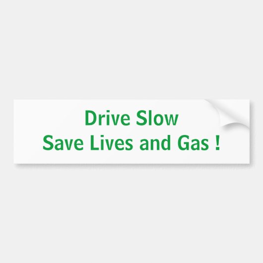 Rijd Langzaam Bumpersticker (Voorkant)