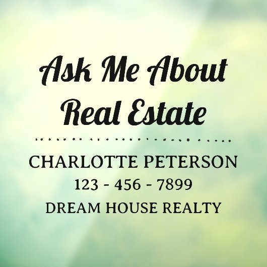 Rijd merk naar succes met Realtor Car Decal (Vel 3)