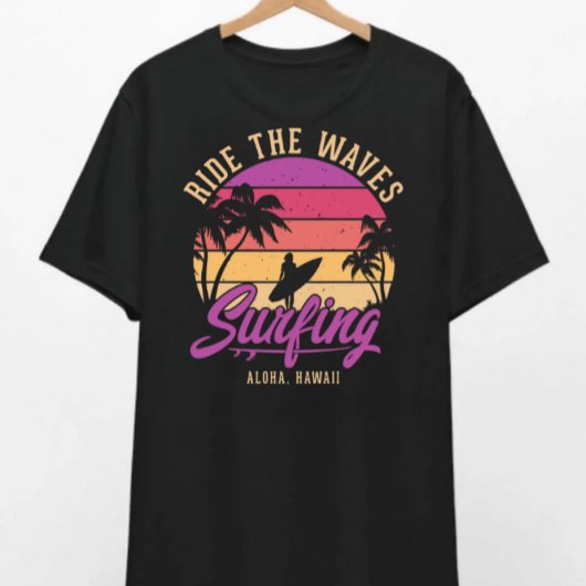 Rijd op de Waves Surfing T-shirt