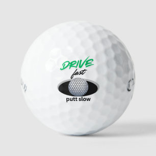 Rijd snel, zet langzaam golfballen