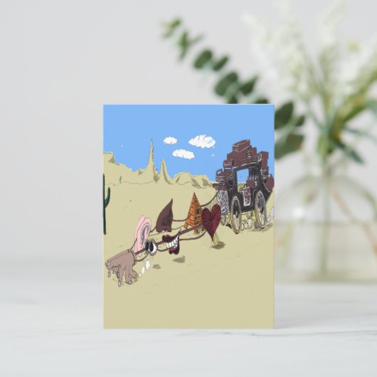 Rijd uw zintuigen briefkaart (Staand voorkant)