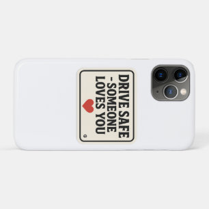 Rijd veilig - iemand houdt van je stickers, iPhone 11 pro hoesje