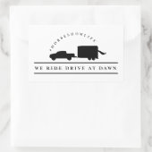 Rijden bij Dawn Sticker (Tas)