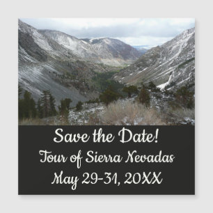 Rijden door de bergen van Snowy Sierra Nevada