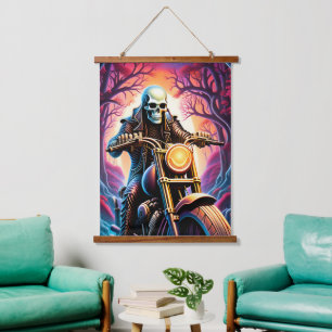 Rijden door de verwevende takken hangend wandkleed