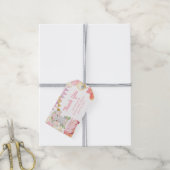 Rijden door Elephant Baby shower Dank u Label Cadeaulabel (Met Touw)