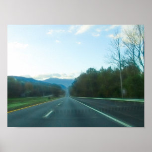Rijden door het westen van North Carolina Poster
