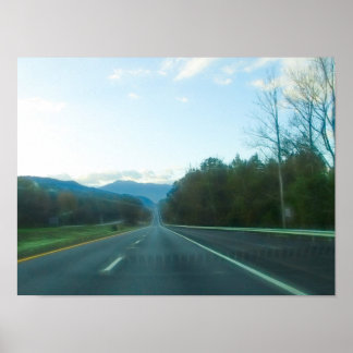 Rijden door het westen van North Carolina Poster