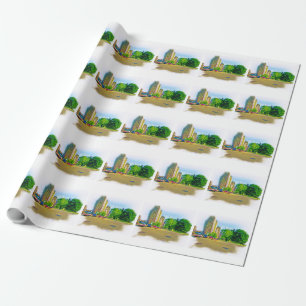 Rijden door Lincoln Avenue Cadeaupapier