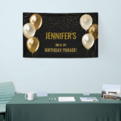 Rijden door Verjaardagsfeestparade Spandoek (Beurs)