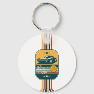 Rijden een klassieker sleutelhanger