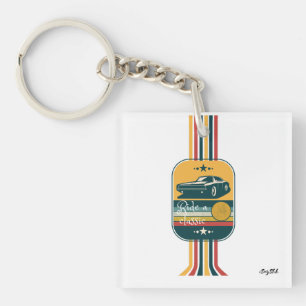 Rijden een klassieker sleutelhanger