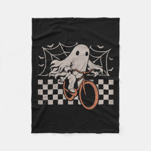Rijden Ghost Fiets Halloween Kostuum Ghoul Biker Fleece Deken