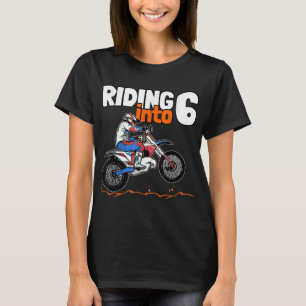 Rijden in 6 Dirt Bike Kinder 6 Jaar Oud Motorcross T-shirt