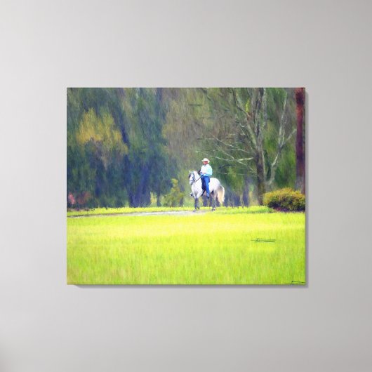 Rijden in de regen canvas afdruk (Voorkant)