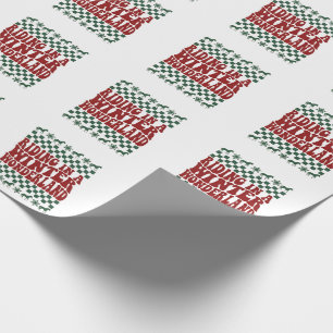Rijden in een Winter Wonderland Lelijke Kerst Cadeaupapier