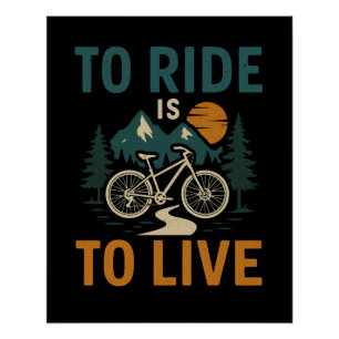 Rijden is een levend Poster Perfect Poster