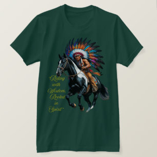 Rijden met Wijsheid – Inheemse Geest T-shirt