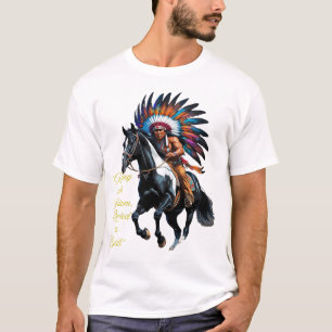 Rijden met Wijsheid – Inheemse Geest T-shirt