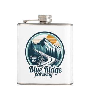 Rijden op de Blue Ridge Parkway Fietsen Heupfles