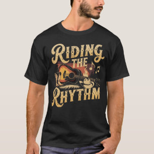 Rijden op het ritme - Country Music Lover Cadeaus T-shirt