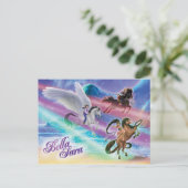 Rijden op Moonbeams Briefkaart (Staand voorkant)