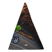 Rijden op pensioen aangepaste gekko motorfiets feesthoedjes (Rechts)