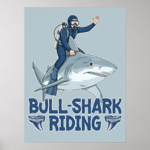 Rijden op Stierhaai Poster