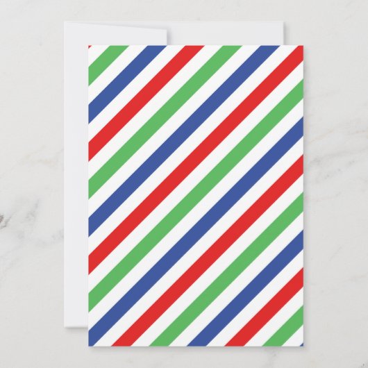 Rijden op verjaardagsparade uitnodiging Blue Parad (Achterkant)