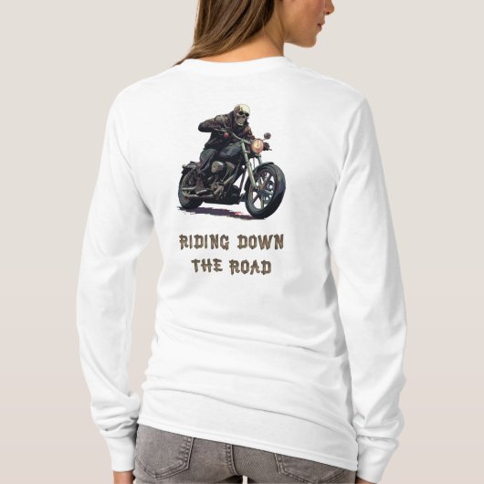 Rijden over de weg t-shirt (Achterkant)