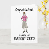 Rijden Test Gefeliciteerd Kaart voor Boy (Gele Bloem)