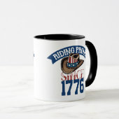 Rijden trots Sinds 1776 met Sterren en Strepen Mok (Voorkant rechts)