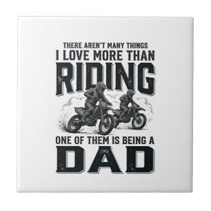 Rijden Vader Vintage Gravure Motocross Citaat Ontw Tegeltje