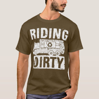 Rijden Vuil Vuilniswagen Grappig Vuilnis Man T-shirt