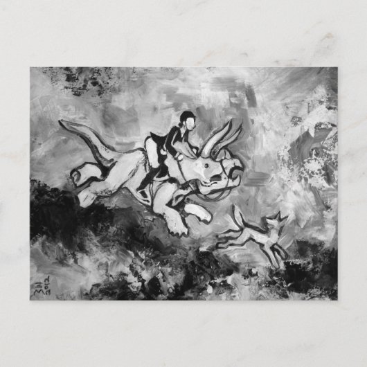 Rijdend Engels Briefkaart (Voorkant)