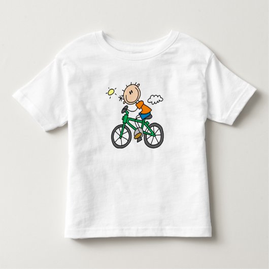 Rijdend fiets - Mannelijk Kinder Shirts (Voorkant)